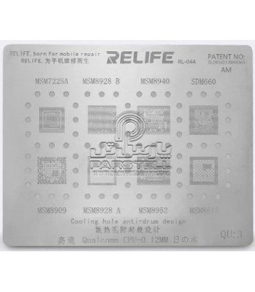 شابلون سی پی یو کوالکام سانشاین ریلایف مدل RL-044 QU3