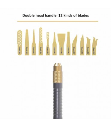 تیغ و دسته تیغ تعویض آی سی چسبی کیانلی QIANLI 009