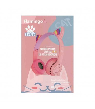 هدفون بلوتوثی گربه ای چراغدار مدل MZ47