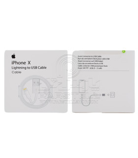 کابل شارژ پک کشویی اصلی آیفون سری X (لایتنینگ به USB)