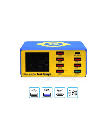 مولتی شارژر 8 پورت مکانیک MECHANIC ICHARGE 8 PRO