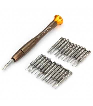 پیچ گوشتی چند کاره XW-6025 همراه با کیف و 25 مدل سر مختلف