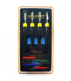 پک 4 تیکه اسپاتول با 4 پیچ گوشتی یاکسون مدل YX-6326