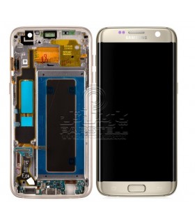 تاچ و ال سی دی سامسونگ گلکسی SAMSUNG GAL-AXY S7 EDGE-طلایی