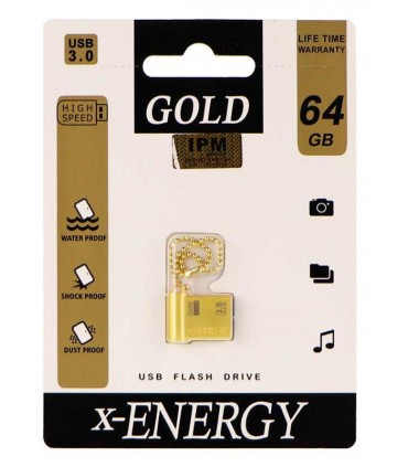 فلش مموری ایکس انرژی X-ENERGY 64GB مدل GOLD